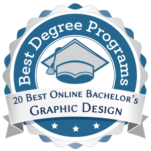 20 Best Online Bachelor's in Graphic Design Badge