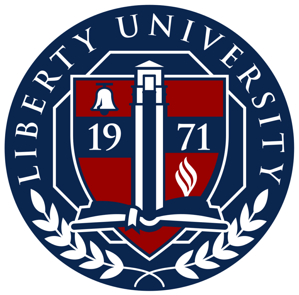 A logo of Liberty University for our ranking of Best Online Graphic Design Programs