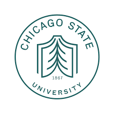 A logo of Chicago State University for our ranking of 30 Great Small Colleges for a Teaching Degree