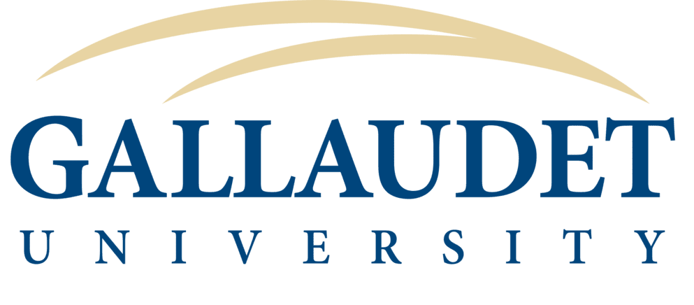 A logo of Gallaudet University for our ranking of 30 Great Small Colleges for a Teaching Degree