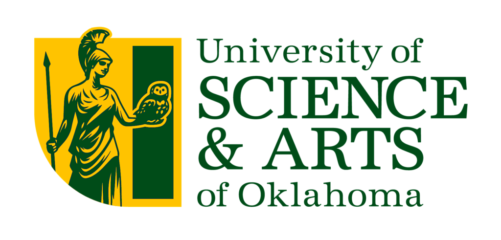 A logo of University of Science and Arts of Oklahoma for our ranking of 30 Great Small Colleges for a Teaching Degree