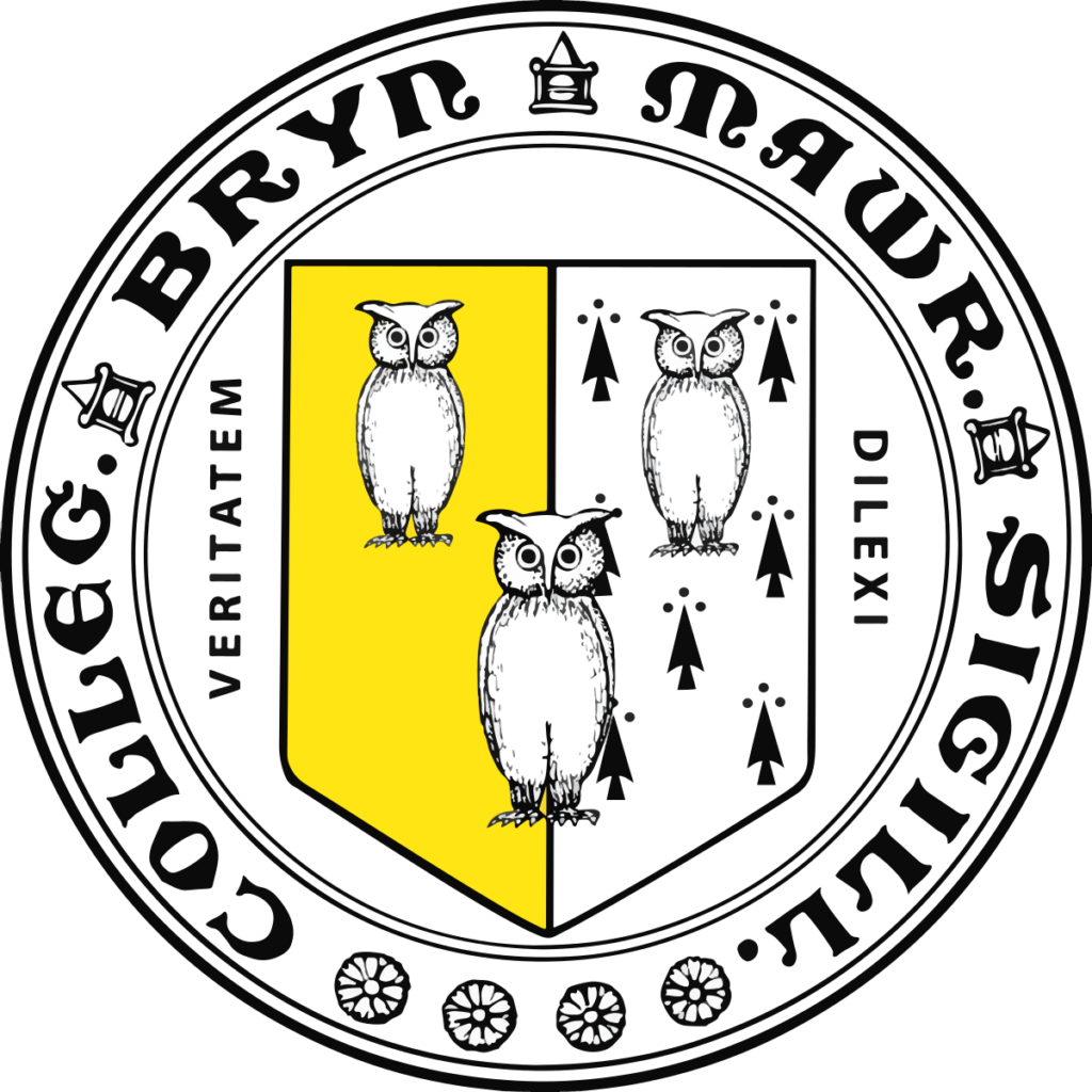 A logo of Bryn Mawr College for our ranking of 30 Great Small Colleges for STEM Degrees 