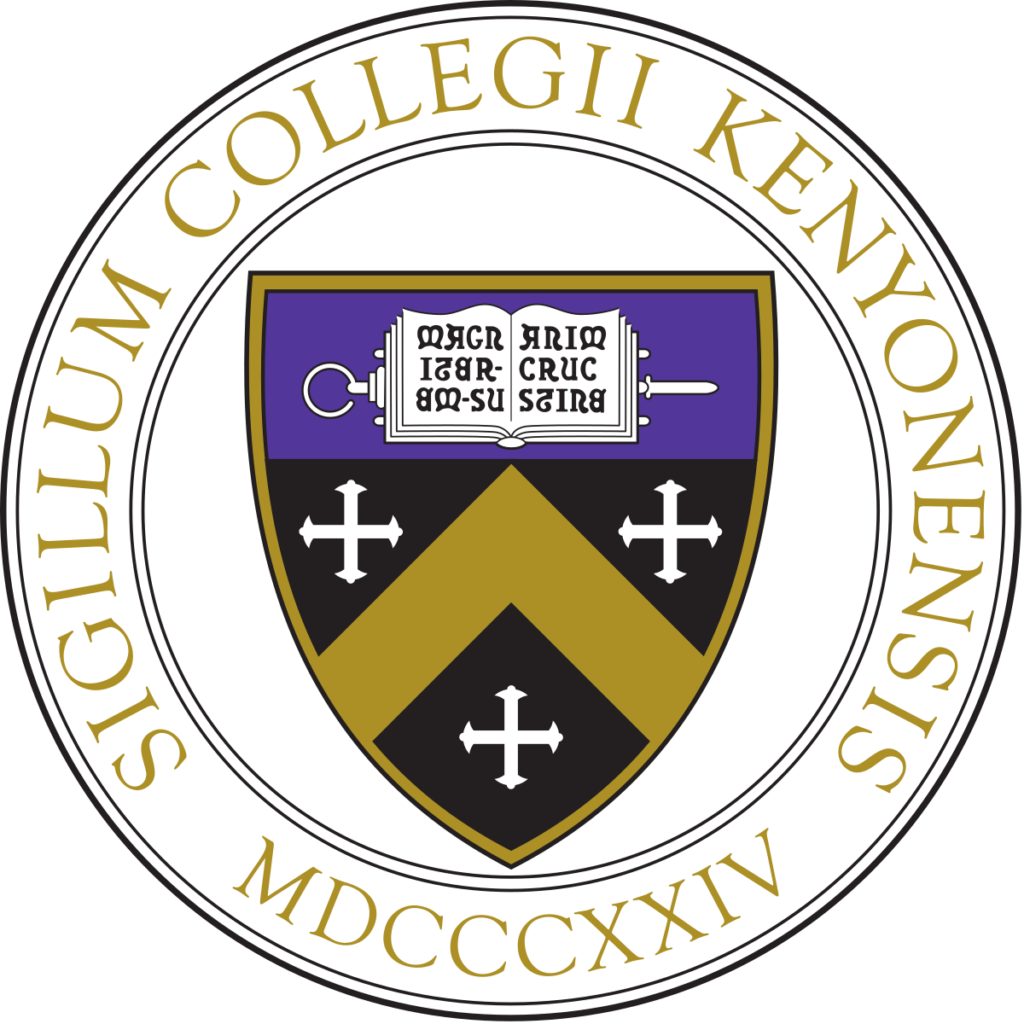 A logo of Kenyon College for our ranking of 30 Great Small Colleges for STEM Degrees 