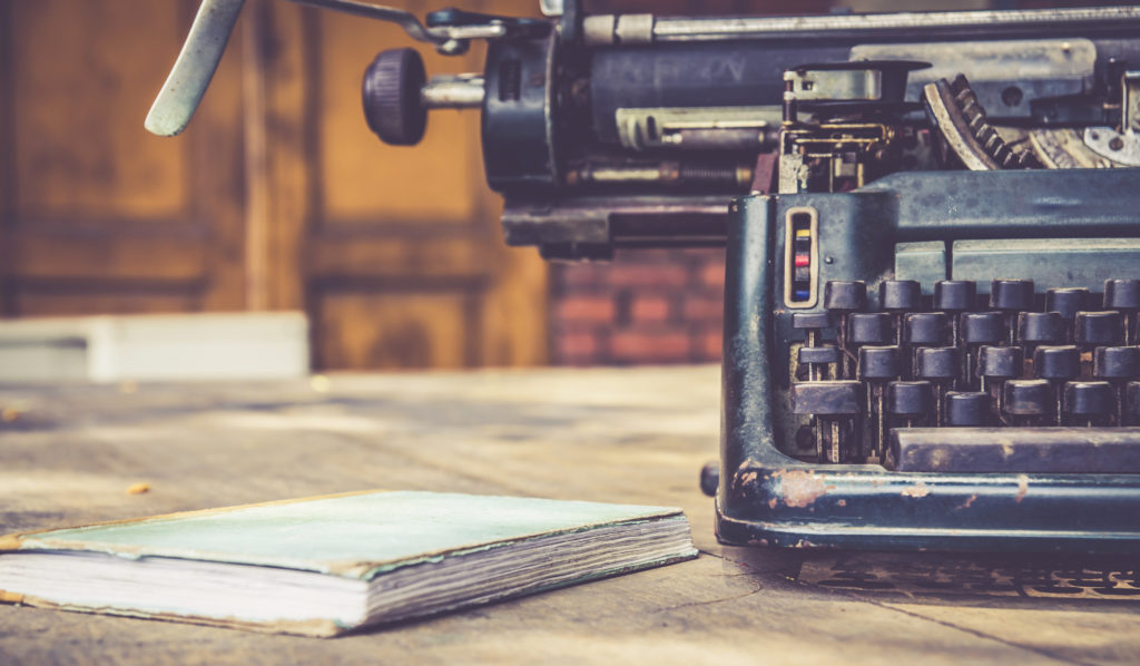 An image of a typewriter for our article on the 20 Best Online Degrees for Writers and Writing 