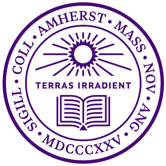 A logo of Amherst College for our ranking of the 50 Most Innovative Small Colleges