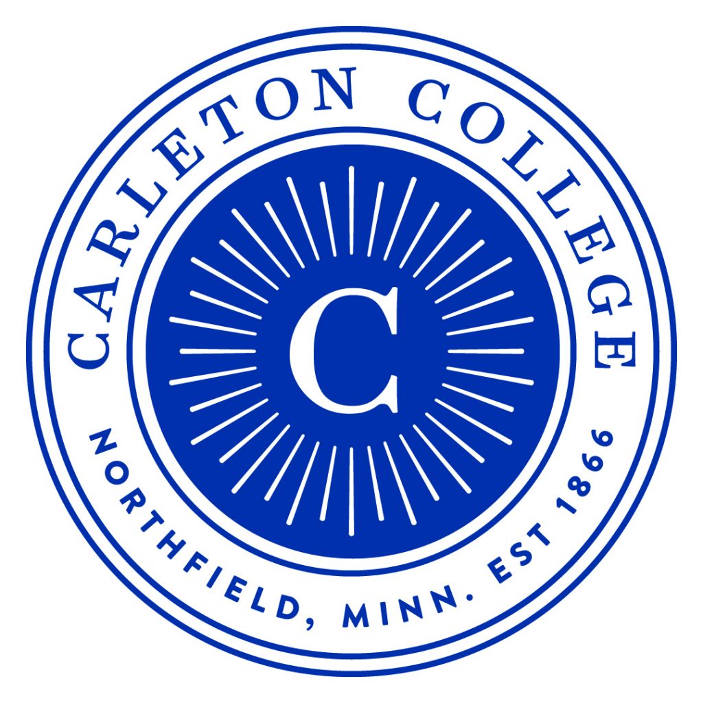 A logo of Carleton College for our ranking of the 50 Most Innovative Small Colleges