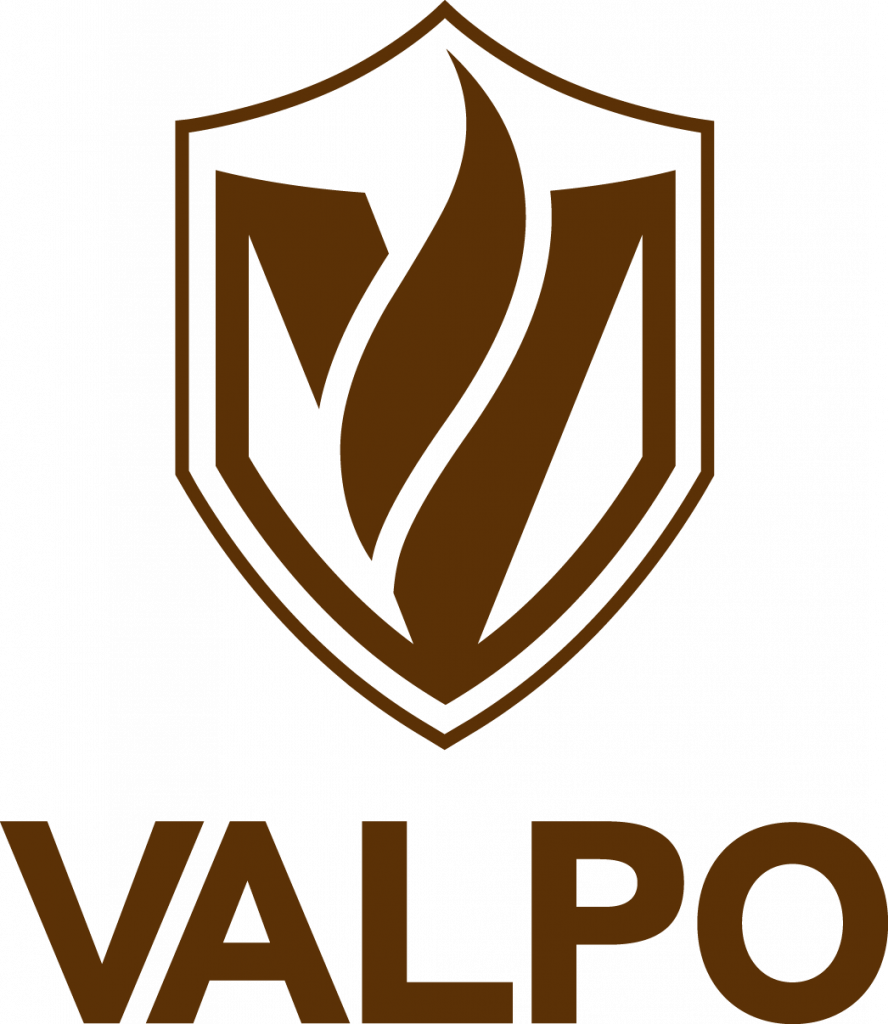 A logo of Valparaiso University for our ranking of the 50 Most Innovative Small Colleges