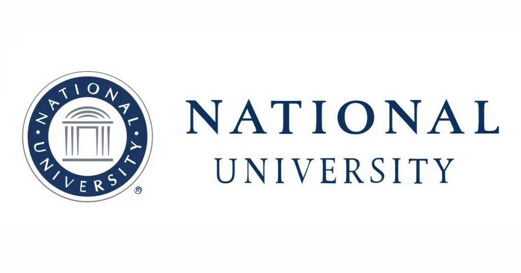 A logo of National University for our ranking of the 30 Best History Degree Online Programs