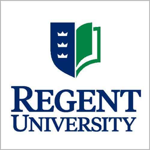 A logo of Regent University for our ranking of the 30 Best Online Bachelor’s in Creative Writing or Professional Writing 