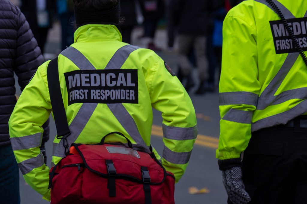 An image of an EMT for our FAQ on What Is the Best Degree Path for Becoming an EMT