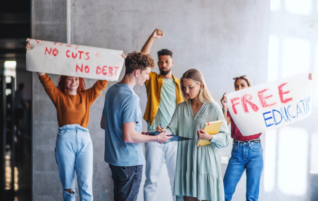 An image of college students for our article on 20 Most Important Student Protests on College Campuses