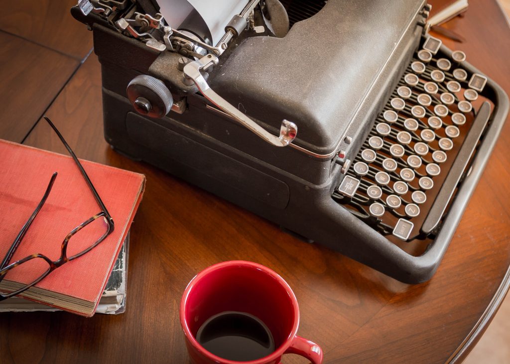 An image of a typewriter for our list of 20 Online Writing Degrees for a Professional Writing Career