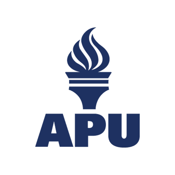 A logo of APU for our ranking of 30 best sports management colleges