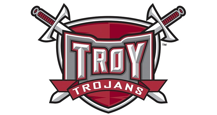 A logo of Troy University for our ranking of 30 best sports management colleges
