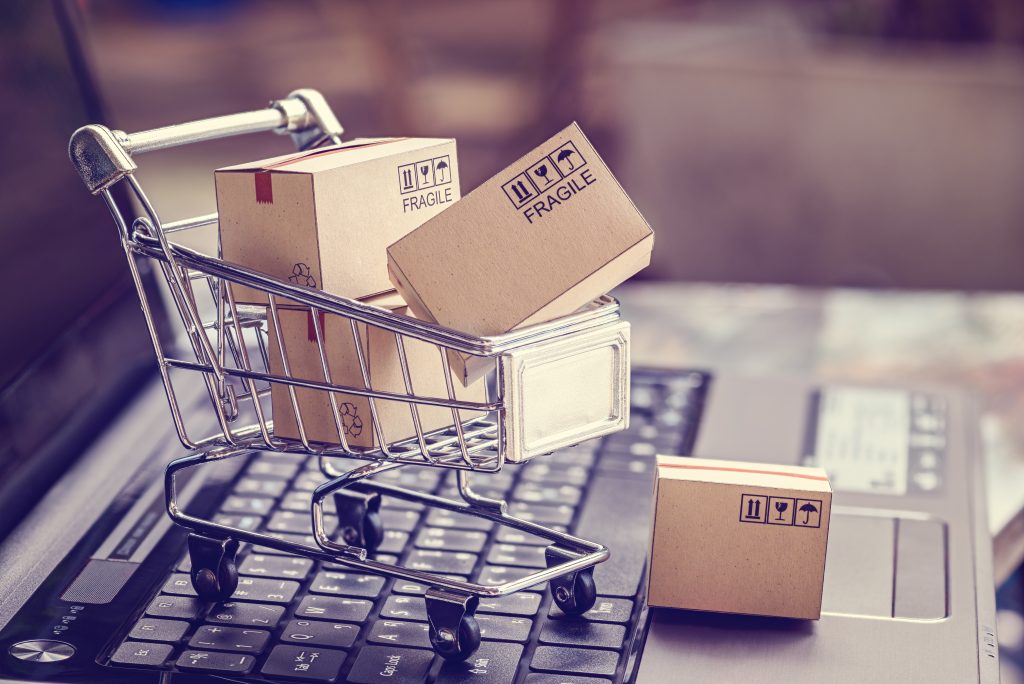 An image of a shopping cart for our article on Best Ecommerce Degree Path for a Successful Career