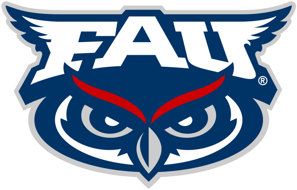 A logo of FAU for our ranking of 50 Online RN to BSN