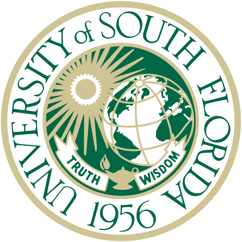 A logo of USF for our ranking of 50 Online RN to BSN