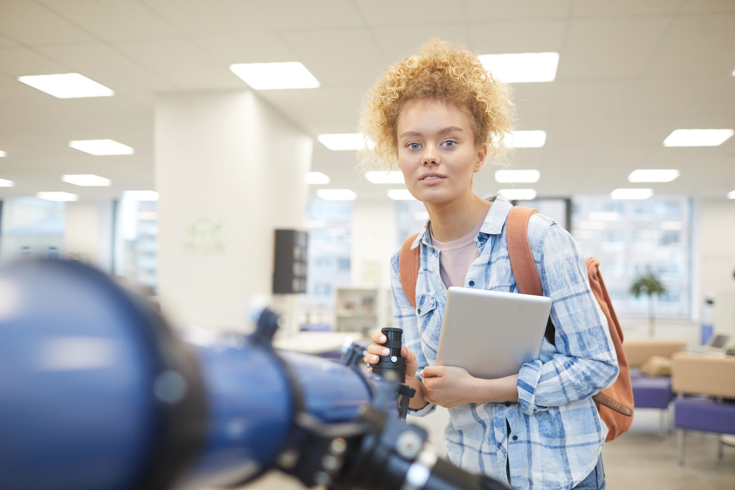 An image of a college astronomy student for our FAQ on How To Become An Astronomer