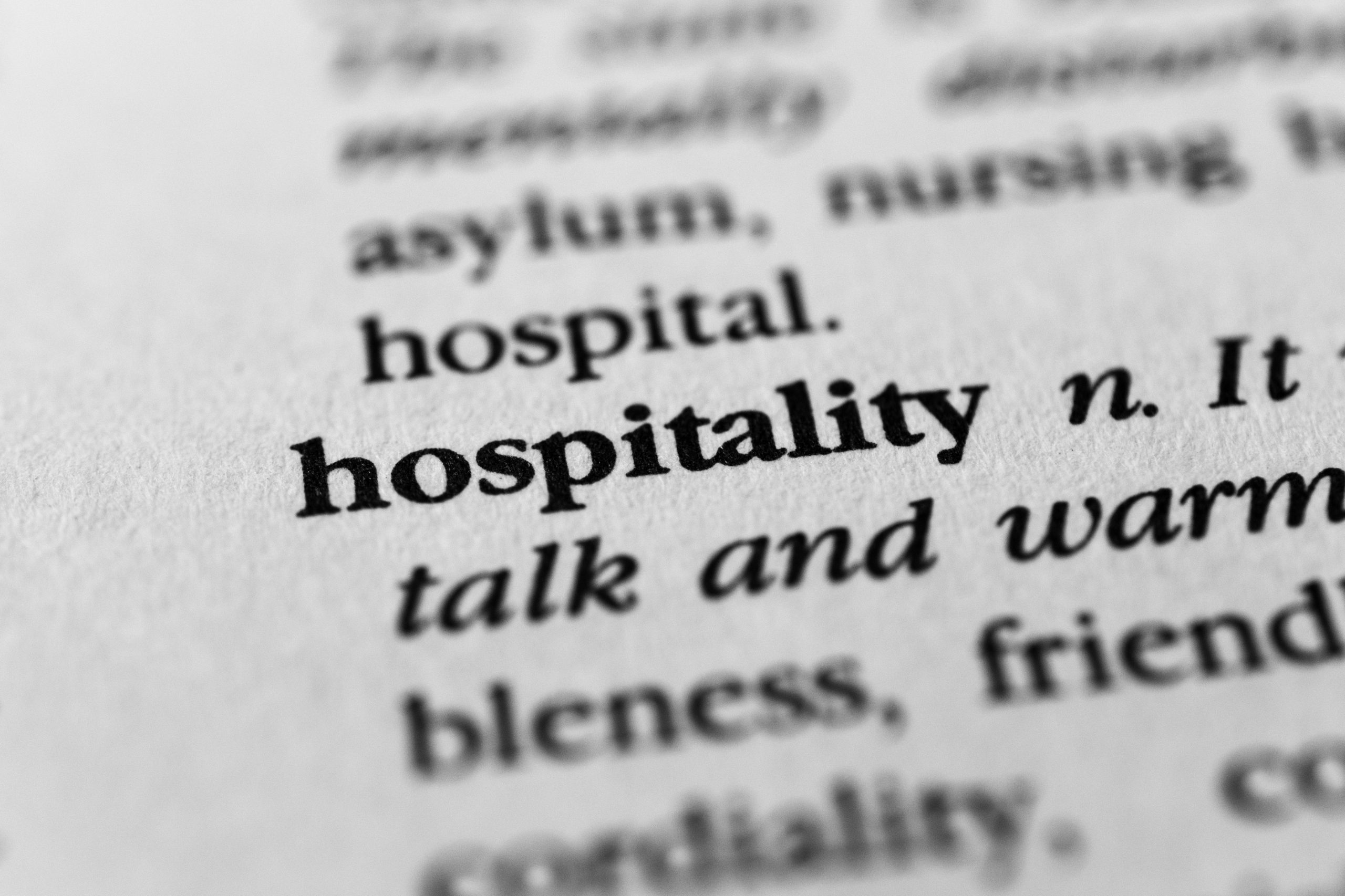 An image of the word hospitality for our FAQ on How Much Can I Expect to Earn With a Degree in Hospitality