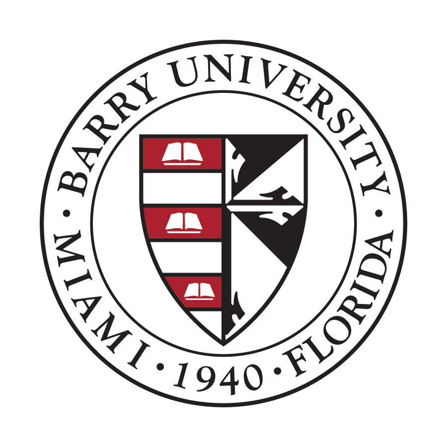 A logo of Barry University for our school profile