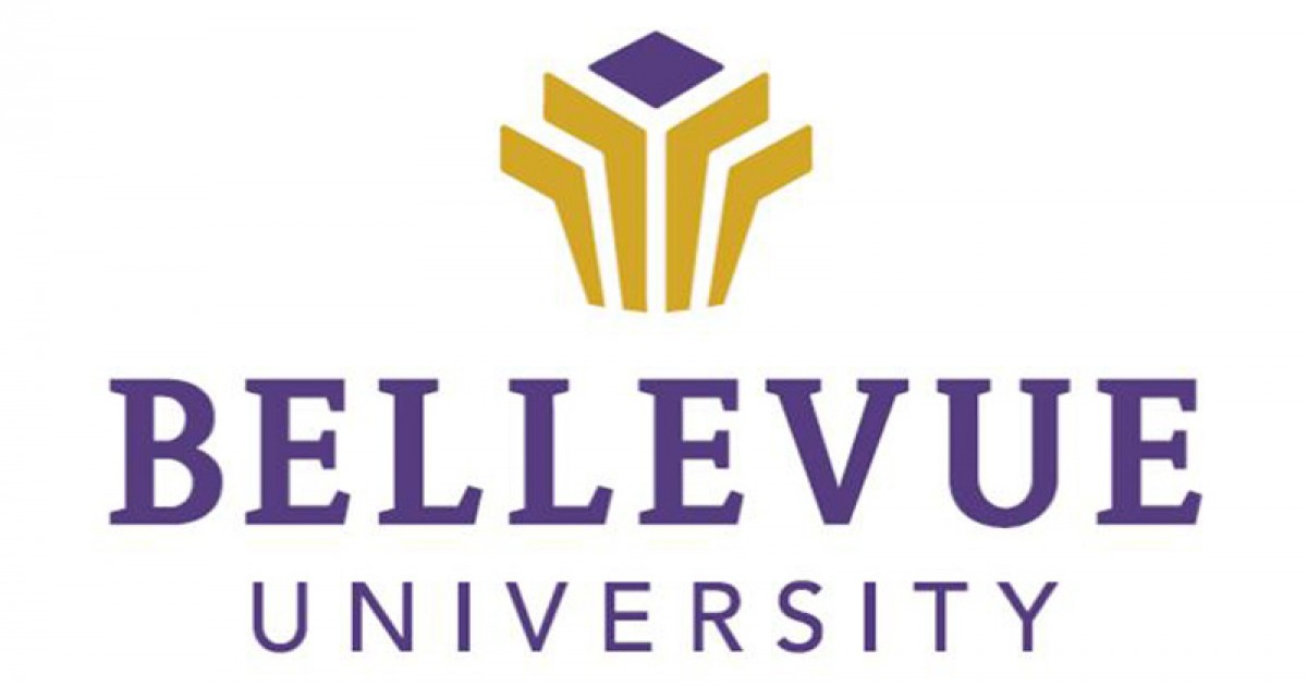 A logo of Bellevue University for our school profile