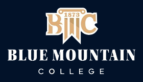 A logo of Blue Mountain College for our school profile