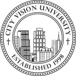 A logo of City Vision University for our school profile