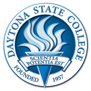 A logo of Daytona State College for our school profile