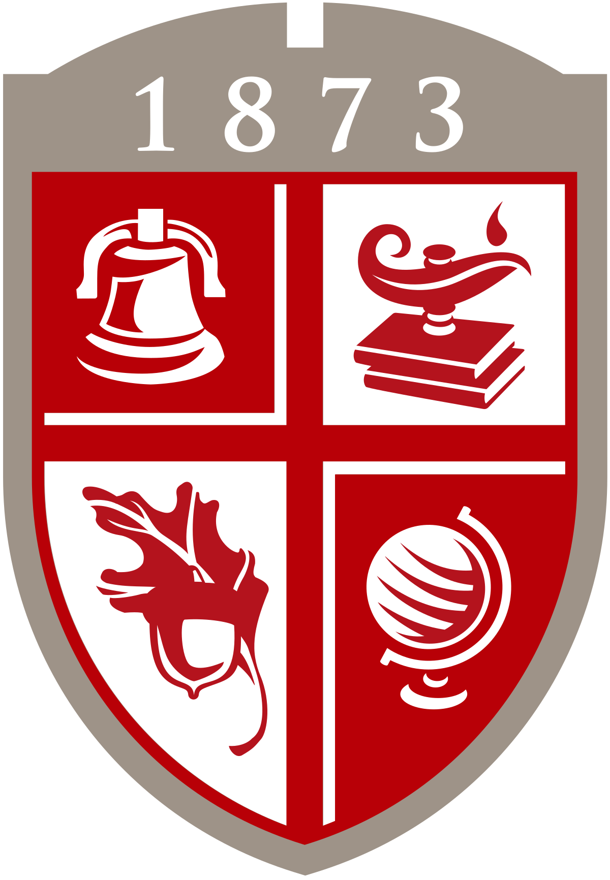 A logo of Drury University for our school profile