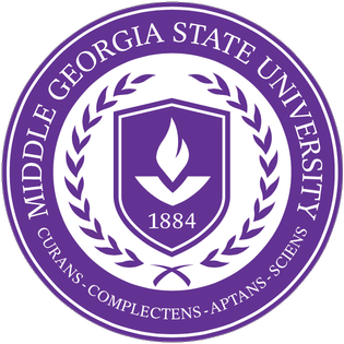 A logo of Middle Georgia State University for our school profile