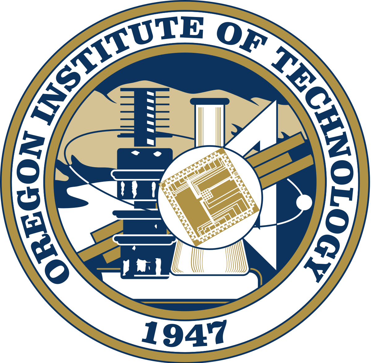 A logo of Oregon Institute of Technology for our school profile