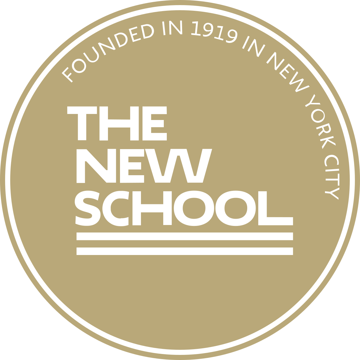 A logo of The New School for our school profile
