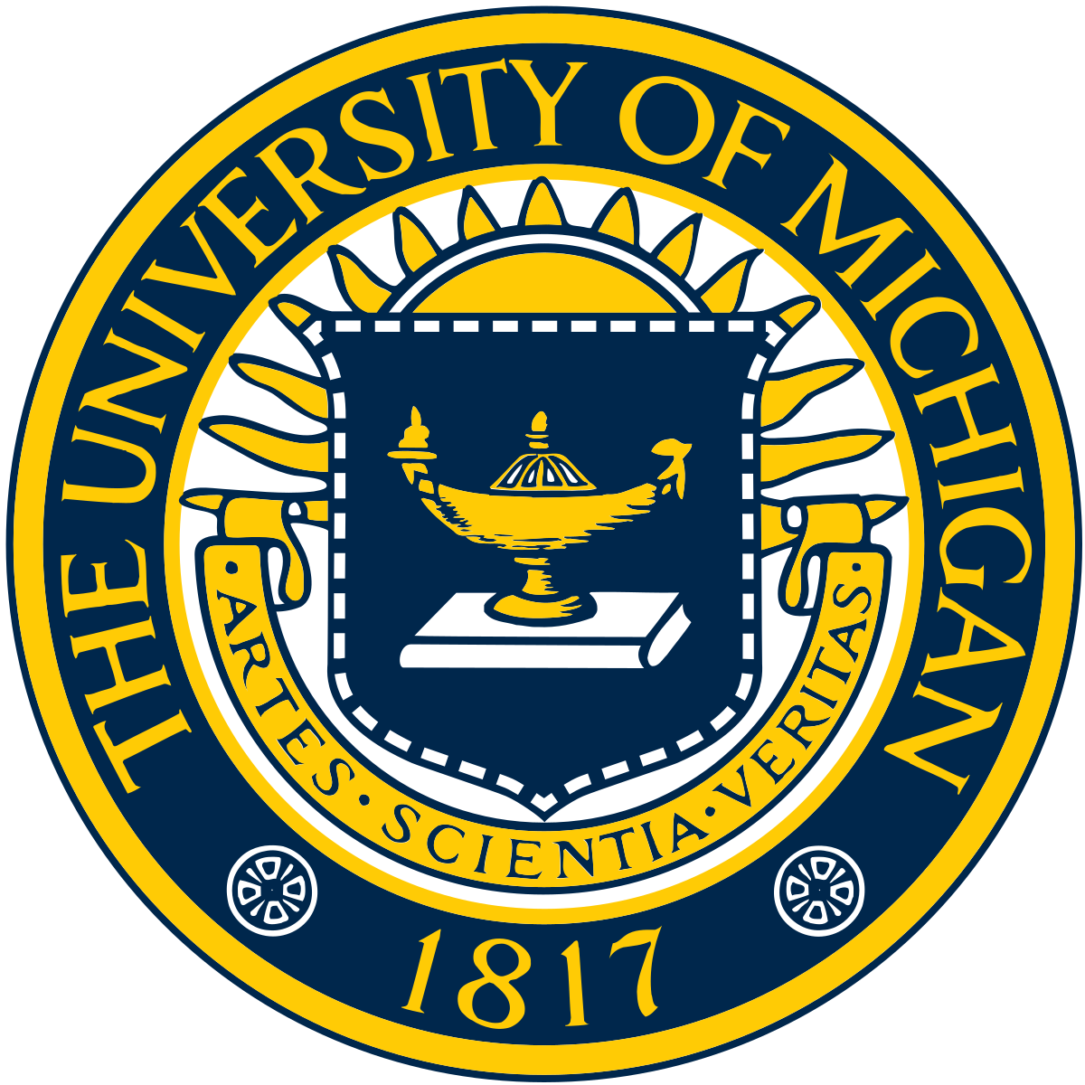 A logo of University of Michigan for our school profile