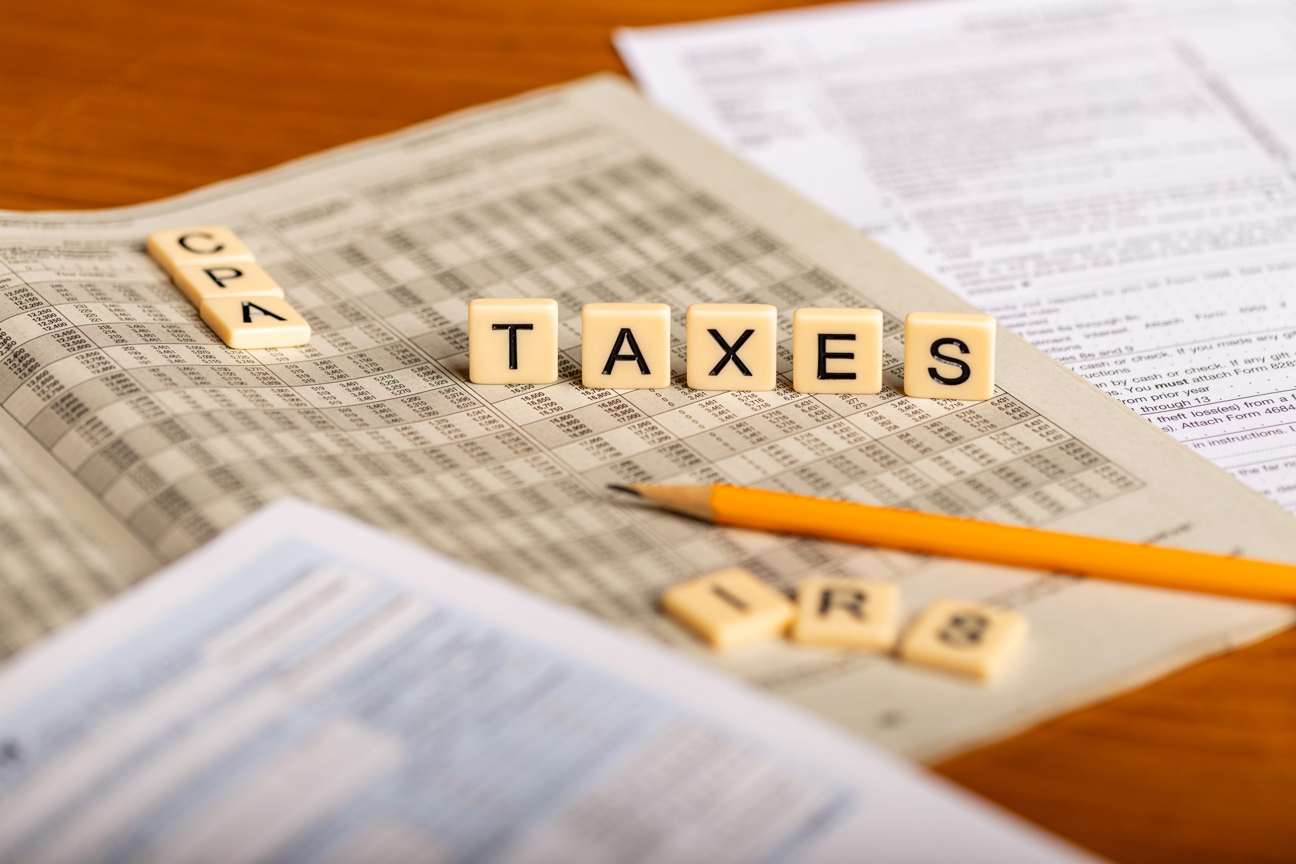 Image of a taxes ledger for our FAQ on What are the Differences Between an Accountant and a CPA