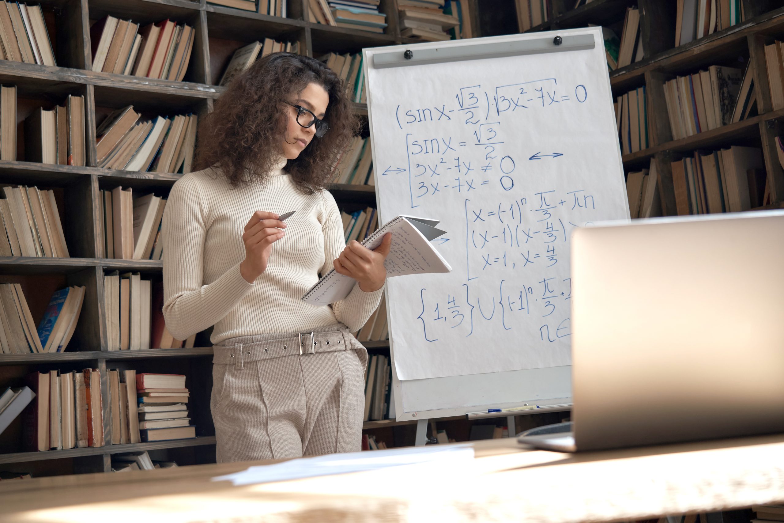 Image of high school math teacher for our FAQ on What is the Best Degree for Becoming a High School Math Teacher
