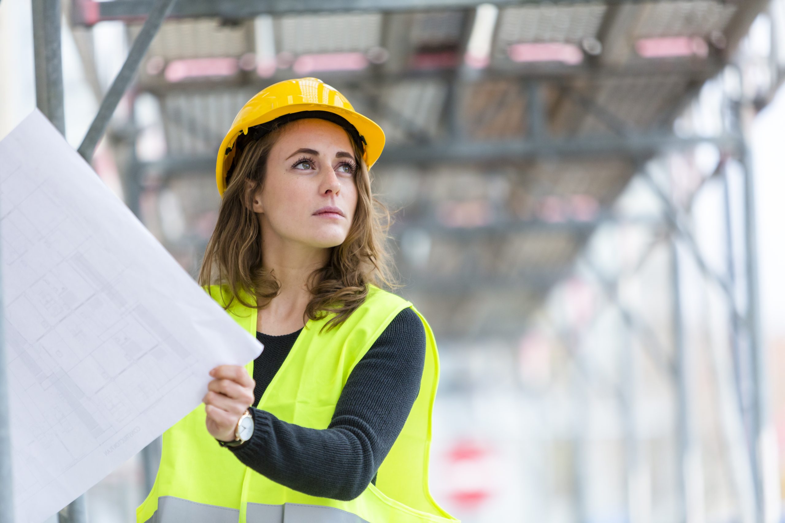 Image of a female construction worker for our article on No College Education Required - High Paying Jobs Without a Degree