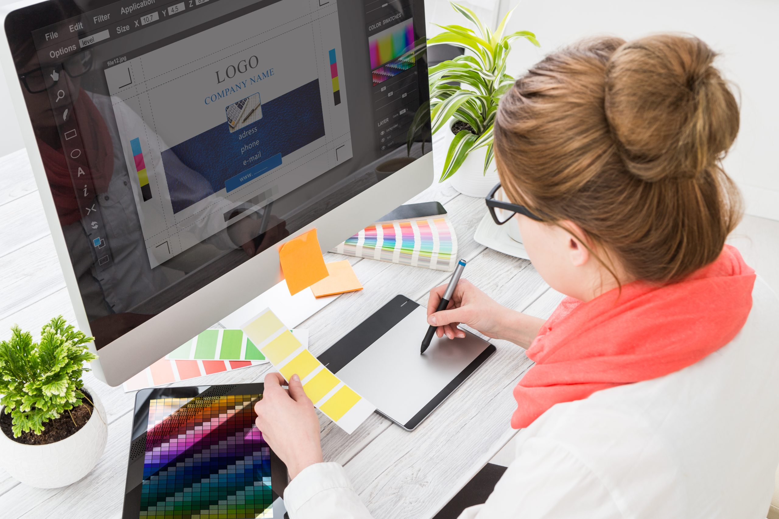 Image of graphic designer for our FAQ on What is the Career Outlook in Graphic Design