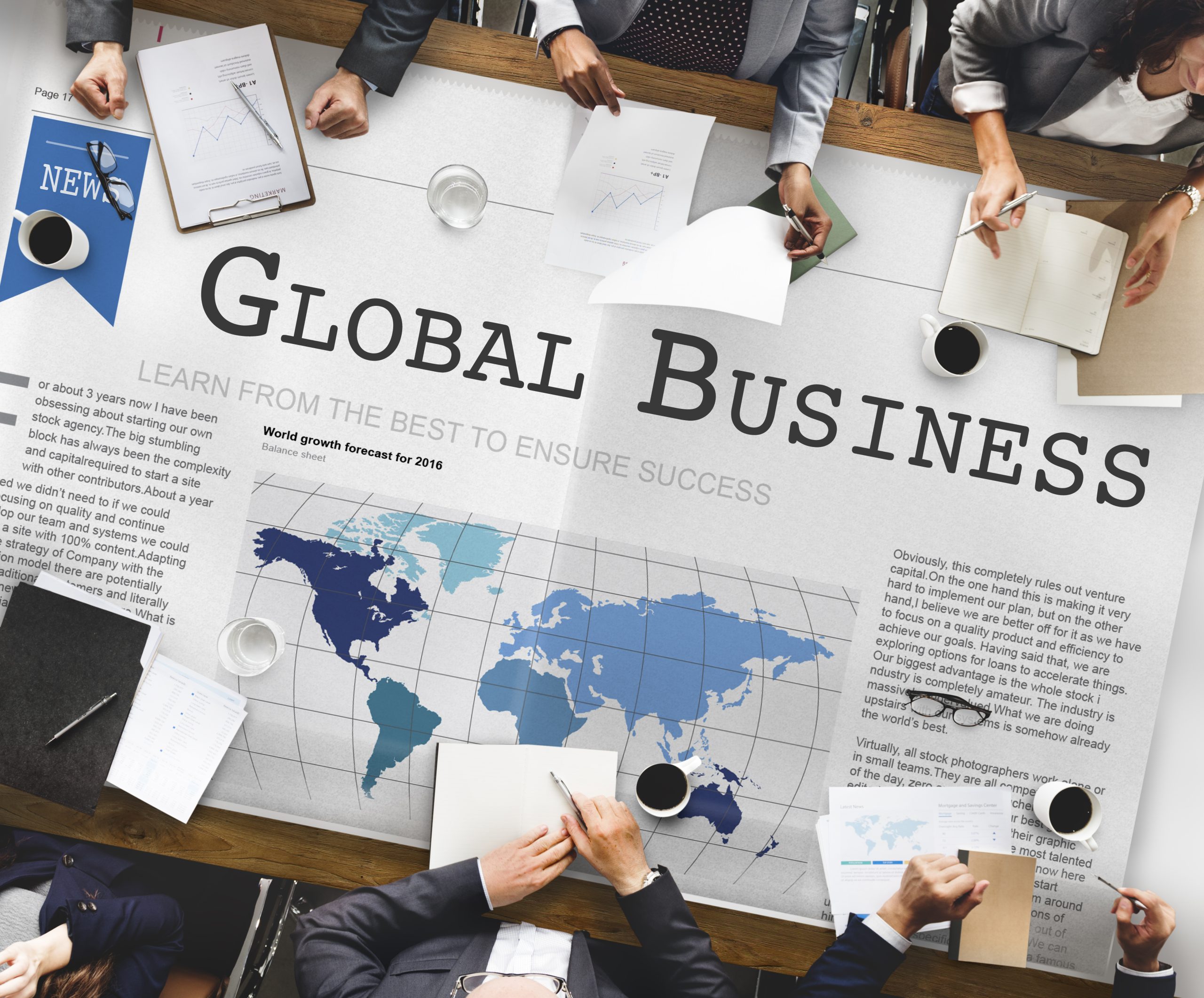 Image of global business newspaper for our article on 15 Subjects You’ll Study in an Online Global Business Degree Program