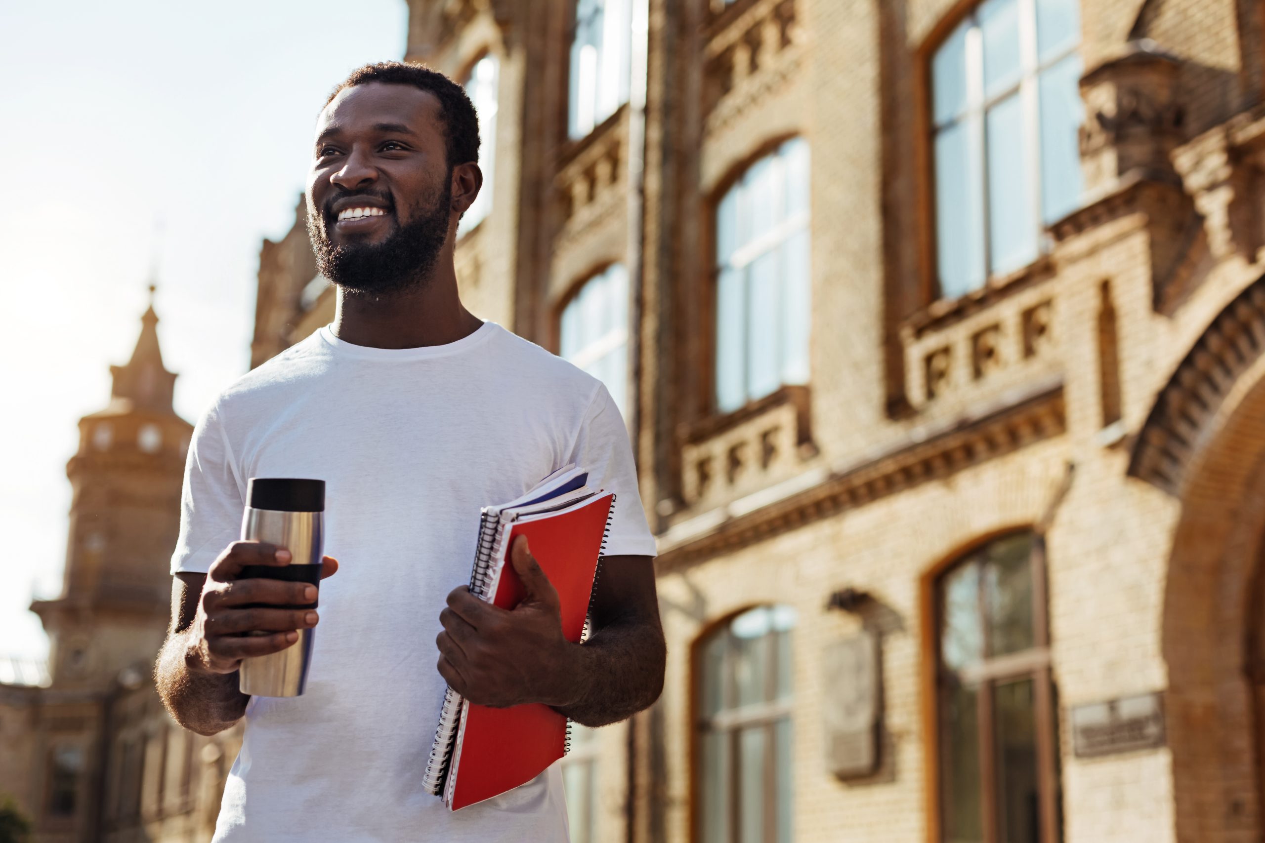 Image of Black male college student for our article on 5 Organizations Found at Small Colleges