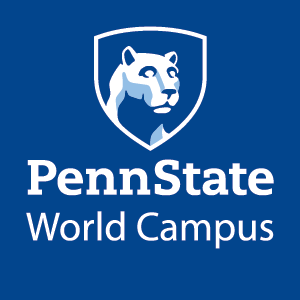 Logo of Penn State World Campus for our ranking of finance degrees online.