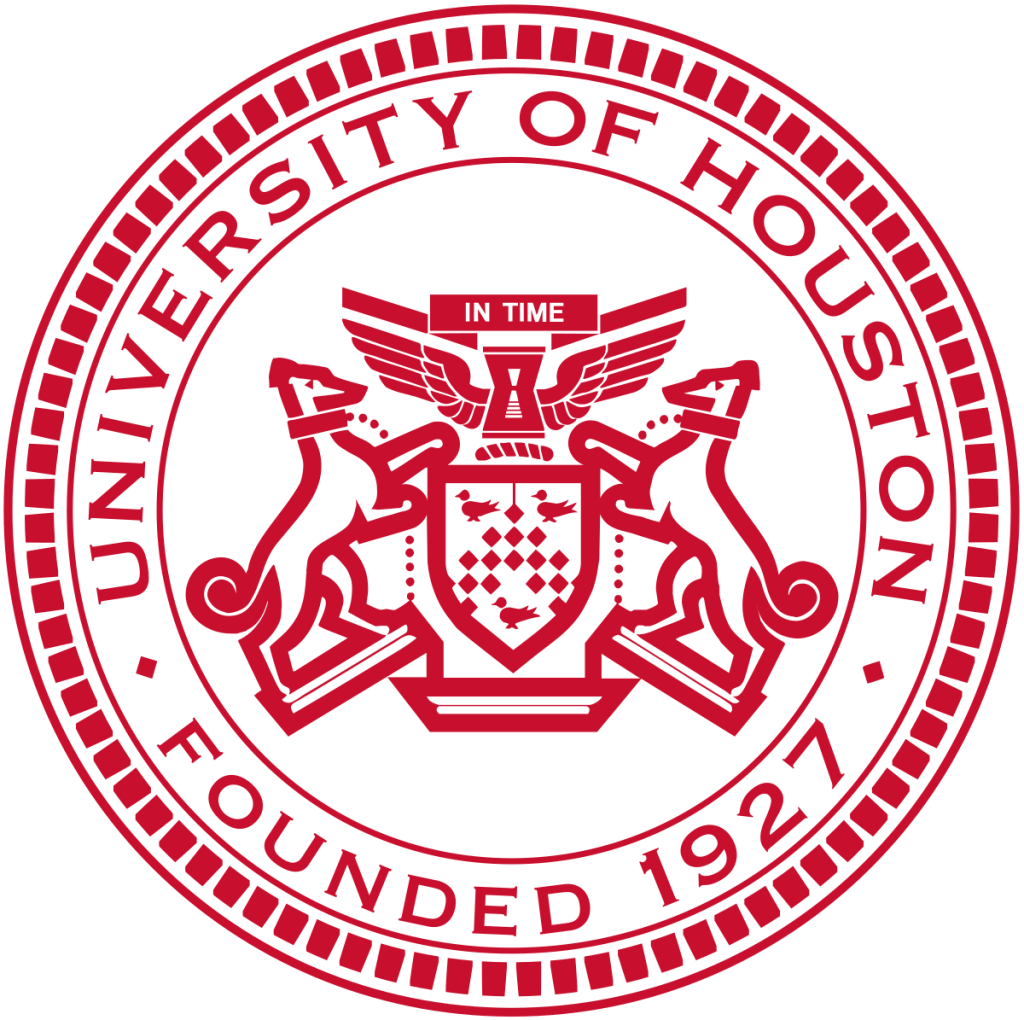Logo of University of Houston for our ranking of affordable programs in finance. 