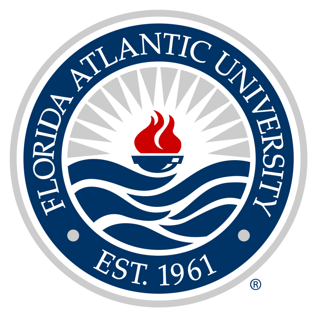 Logo of Florida Atlantic for our ranking of accredited online degrees. 