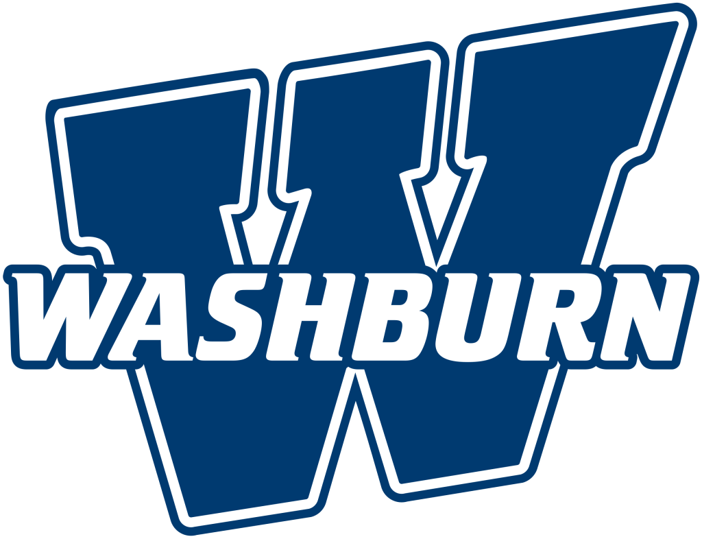 Logo of Washburn University for our ranking of 50 cheapest online college programs